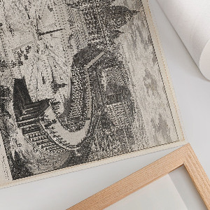Premium wall art depicting the Vatican courtyard