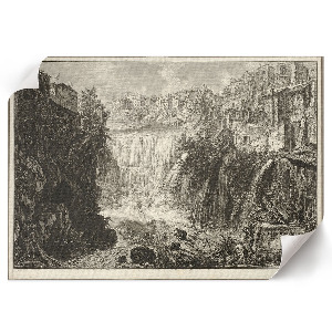 Canvas poster Grand Cascade