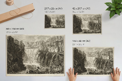Canvas poster Grand Cascade