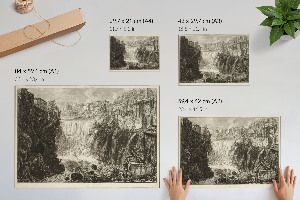 Canvas poster Grand Cascade