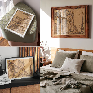 Modern wall art poster titled 