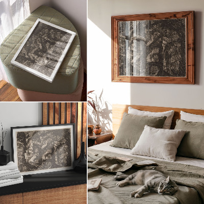 Premium wall art featuring a Gothic arch design