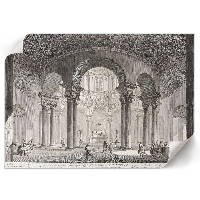 Canvas poster depicting the interior of a tomb