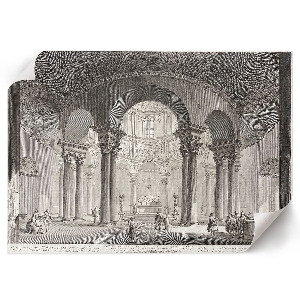 Canvas poster depicting the interior of a tomb