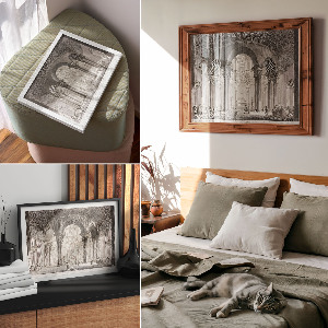 Canvas poster Interior of the tomb