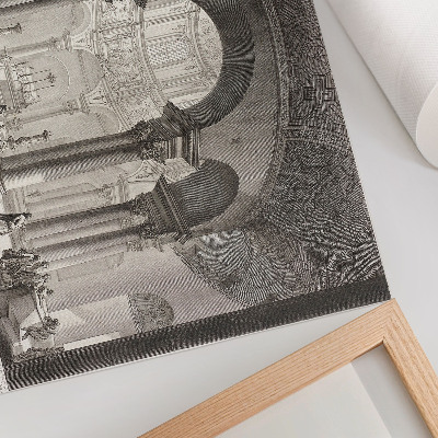 Canvas poster depicting the interior of a tomb