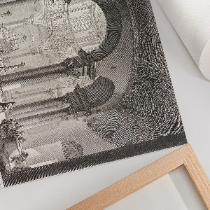 Canvas poster depicting the interior of a tomb