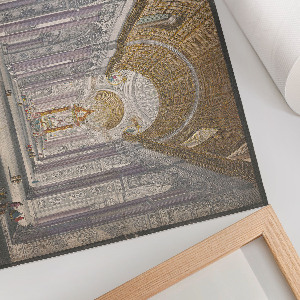 Wall poster depicting the interior of a basilica