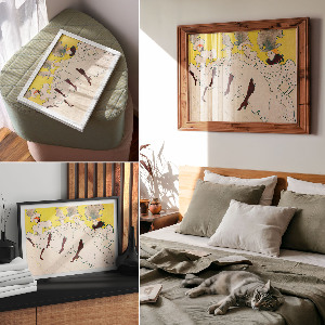 Canvas poster Mademoiselle's Troupe