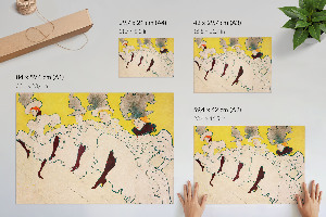 Canvas poster Mademoiselle's Troupe