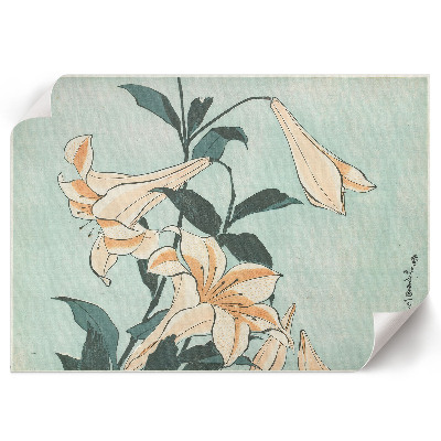 Wall poster with lilies motif