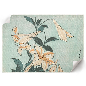 Wall poster with lilies motif