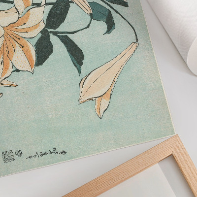 Wall poster with lilies motif