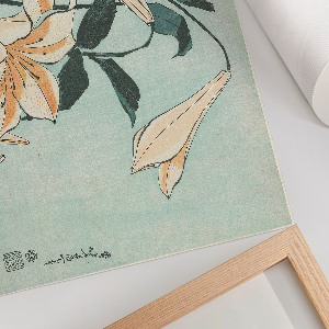 Wall poster with lilies motif