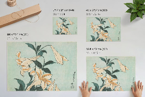 Wall poster with lilies motif