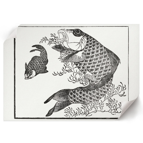 Canvas poster featuring a carp