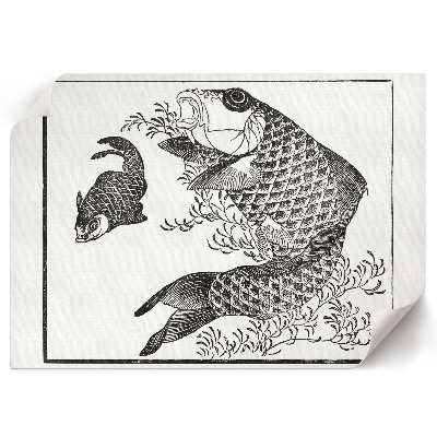 Canvas poster featuring a carp