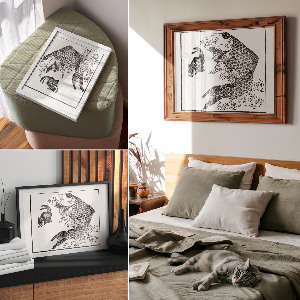 Canvas poster featuring a carp
