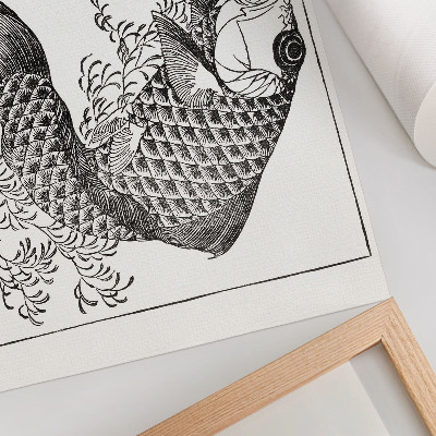 Canvas poster featuring a carp