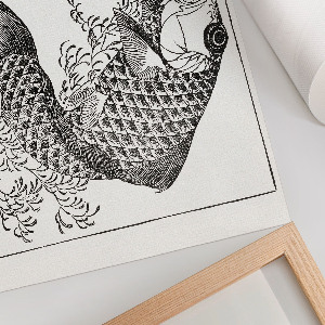 Canvas poster Carp