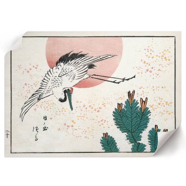 Wall poster depicting a crane