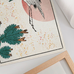 Wall poster depicting a crane