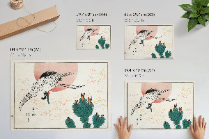 Wall poster depicting a crane