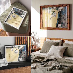 Premium wall art featuring cherry blossoms