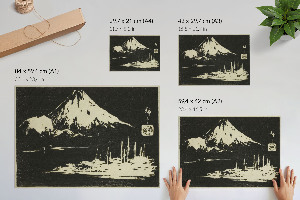 Canvas poster of Seikenji Temple at Mount Fuji