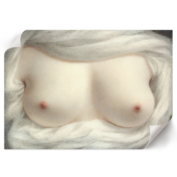 Premium wall art featuring exposed breasts