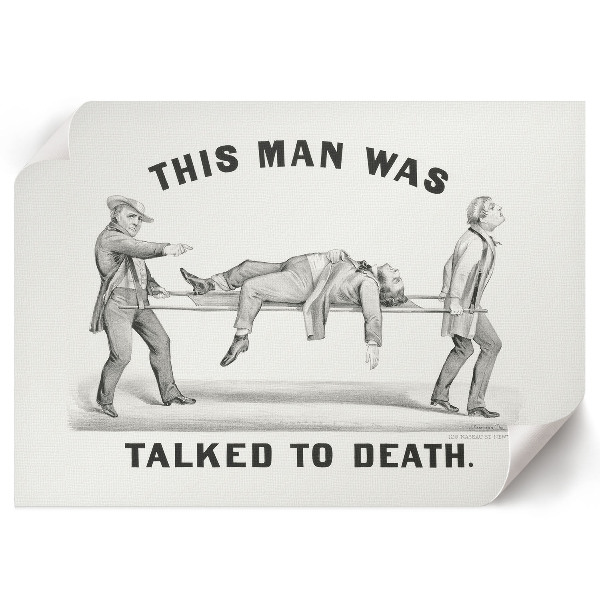 Wall poster Talked to death