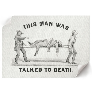 Wall poster Talked to death