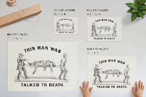 Wall poster Talked to death