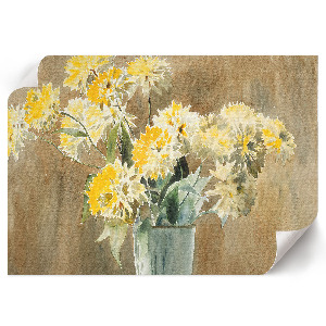 Premium wall art Vase with flowers