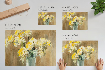 Premium wall art featuring a vase with flowers