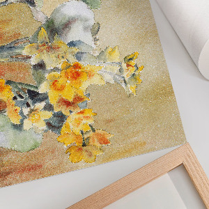 Canvas poster with orange blossoms