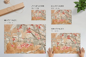 Modern wall art poster Burning bush