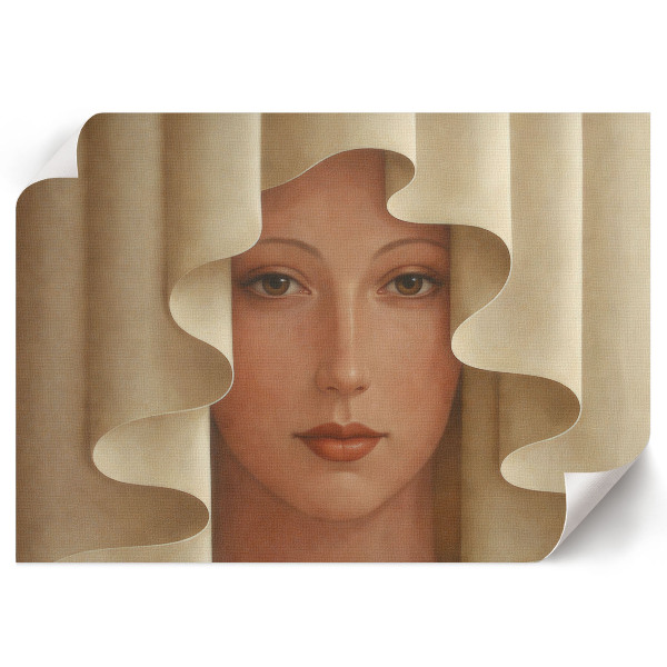 Premium wall art The face behind the curtain