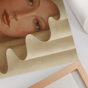 Premium wall art The face behind the curtain