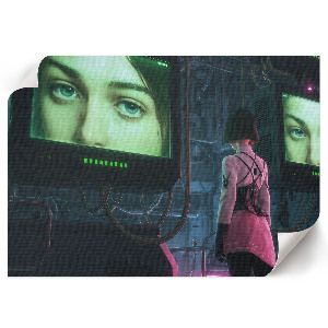 Premium wall art depicting futuristic technology