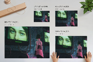 Premium wall art depicting futuristic technology