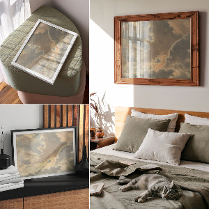 Canvas poster Clouds in the sky