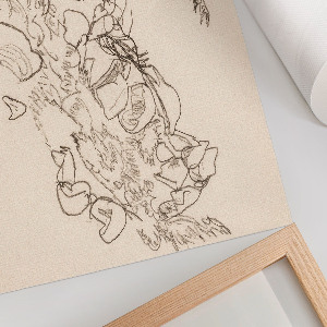 Wall poster Mountain stream