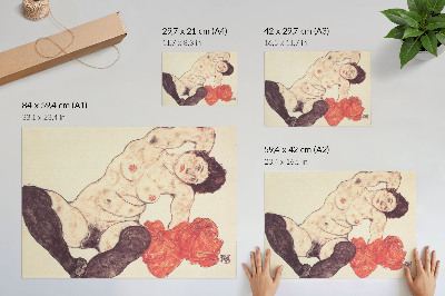 Wall poster featuring a female nude