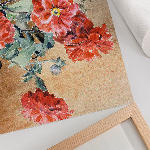 Premium wall art featuring dahlias