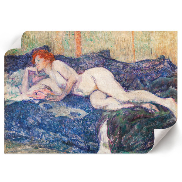 Canvas poster featuring a nude woman