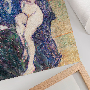 Canvas poster featuring a nude woman