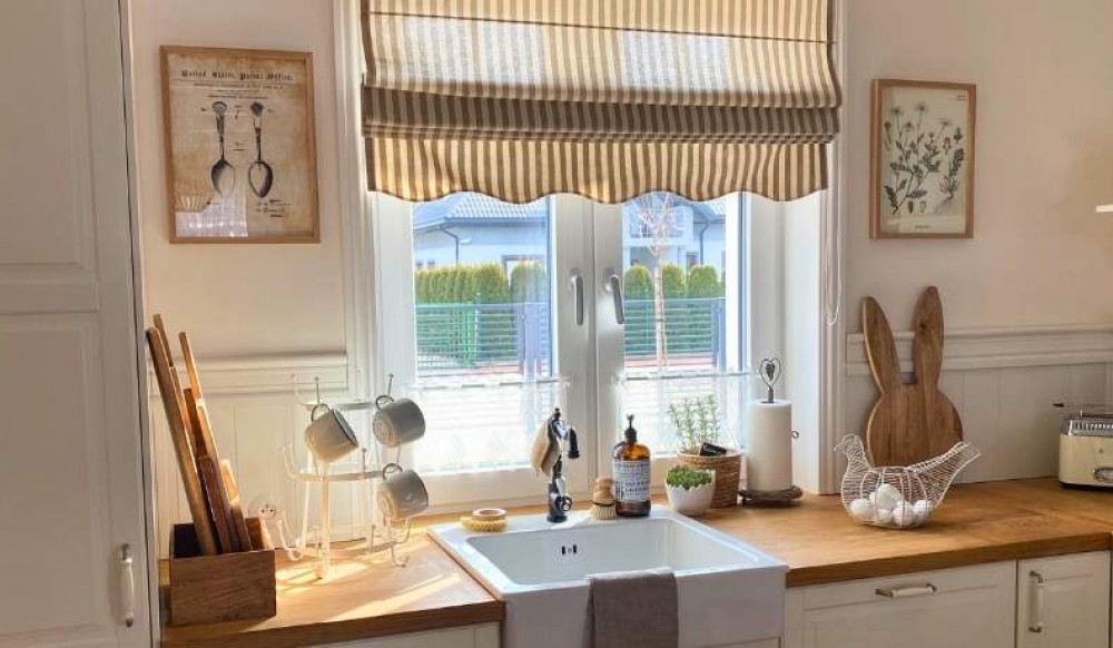 a kitchen with character