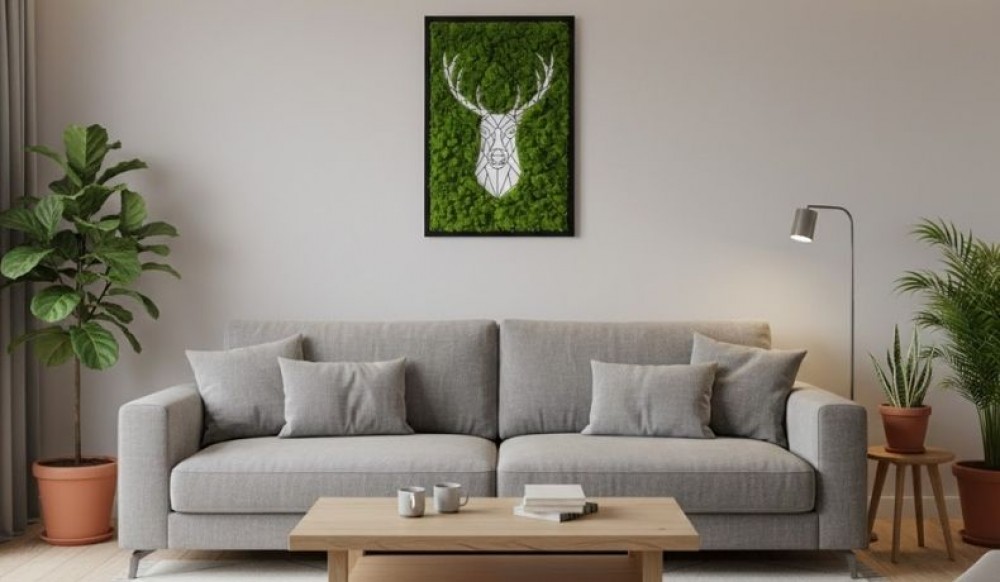 Green accents in the living room - how to introduce nature into the interior?