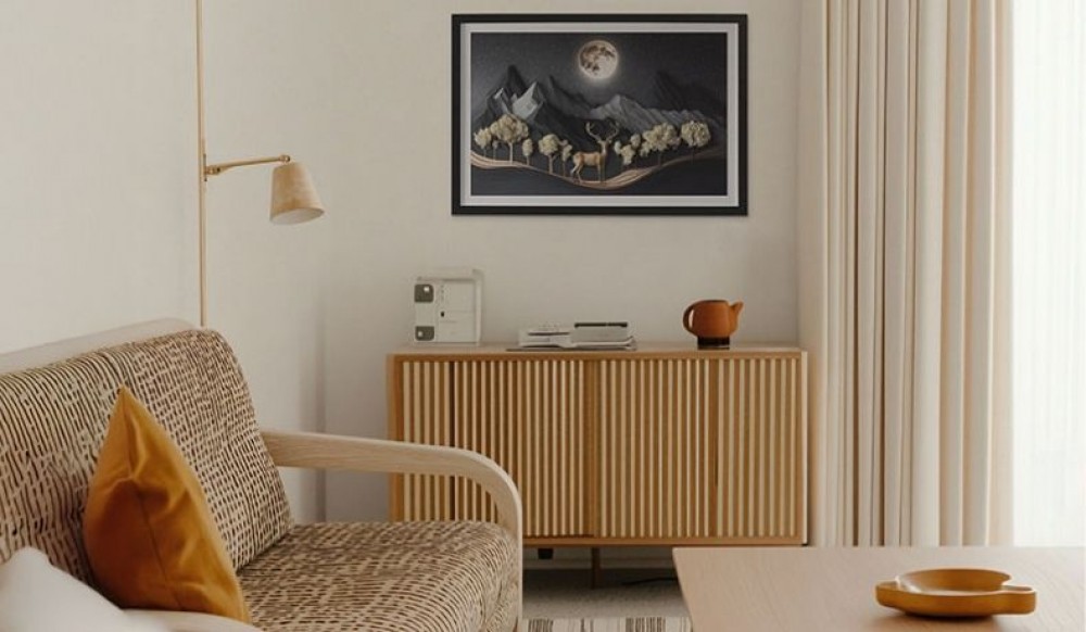 Interior transformation with retro posters - step by step